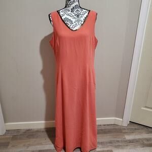 Metro style peach colored size 16 maxi dress